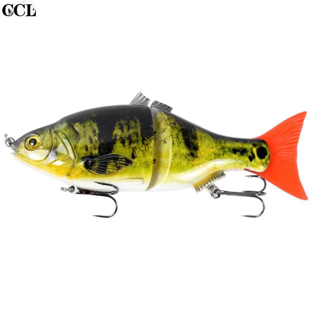 03 CCLTBA рыболовные приманки 2 сегментированных слайдера Swimbait снасти для ловли окуня 15 см 51 г плавающий планер металлические шарнирные Shad приманки - Цвет: 03