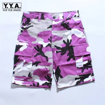

Mens Patchwork Cargo Shorts Hip Hop Casual Camouflage Hot Pants Male Fashion Streetwear Joggers Sweatshorts Straight Shorts