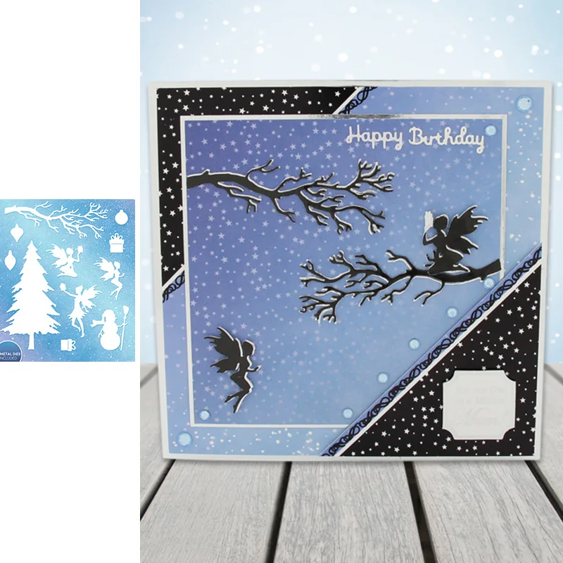 

Winter Cypress Dead Branch Elf Snowman Metal Cutting Dies for Scrapbooking and Card Making New 2019 die cuts