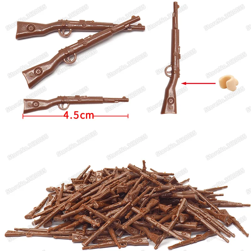 

Legoinglys Military 98k German Standard Weapons Building Blocks Model ww2 Figures Soldier Gun Moc PUBG Child Christmas Gift Toys