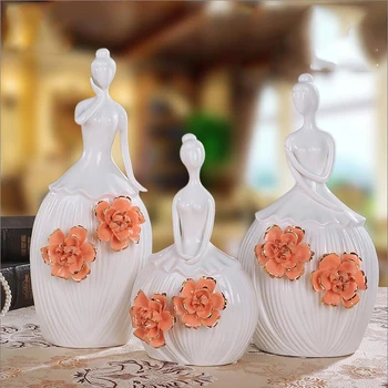 

MODERN CERAMIC WESTERN WONMAN FIGURINES DECORATION HOME LIVINGROOM ORNAMENTS CRAFTS OFFICE DESKTOP FURNISHING ART WEDDING GIFTS