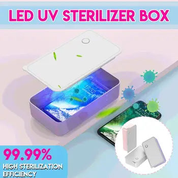 

Portable UV Sterilizer Cabine Mobile Phone USB Charger Mask Sterilization UV Sterilizer Live Nail Jewelry Toy Sterilization Box