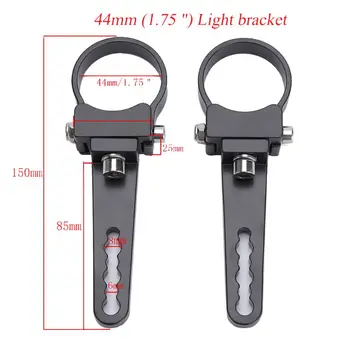 

1Set Universal Aluminum Tube Bull/Roll Bar Mount Bracket Clamps Holder for LED Auto Car Truck Off Road Work Lights