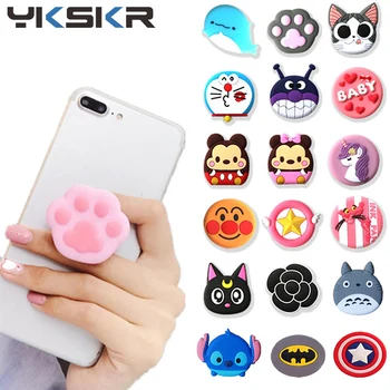 

Universal mobile phone bracket Cute Animal airbag Phone Expanding Stand Finger Holder Stitch panda phone holder Stand For iPhone