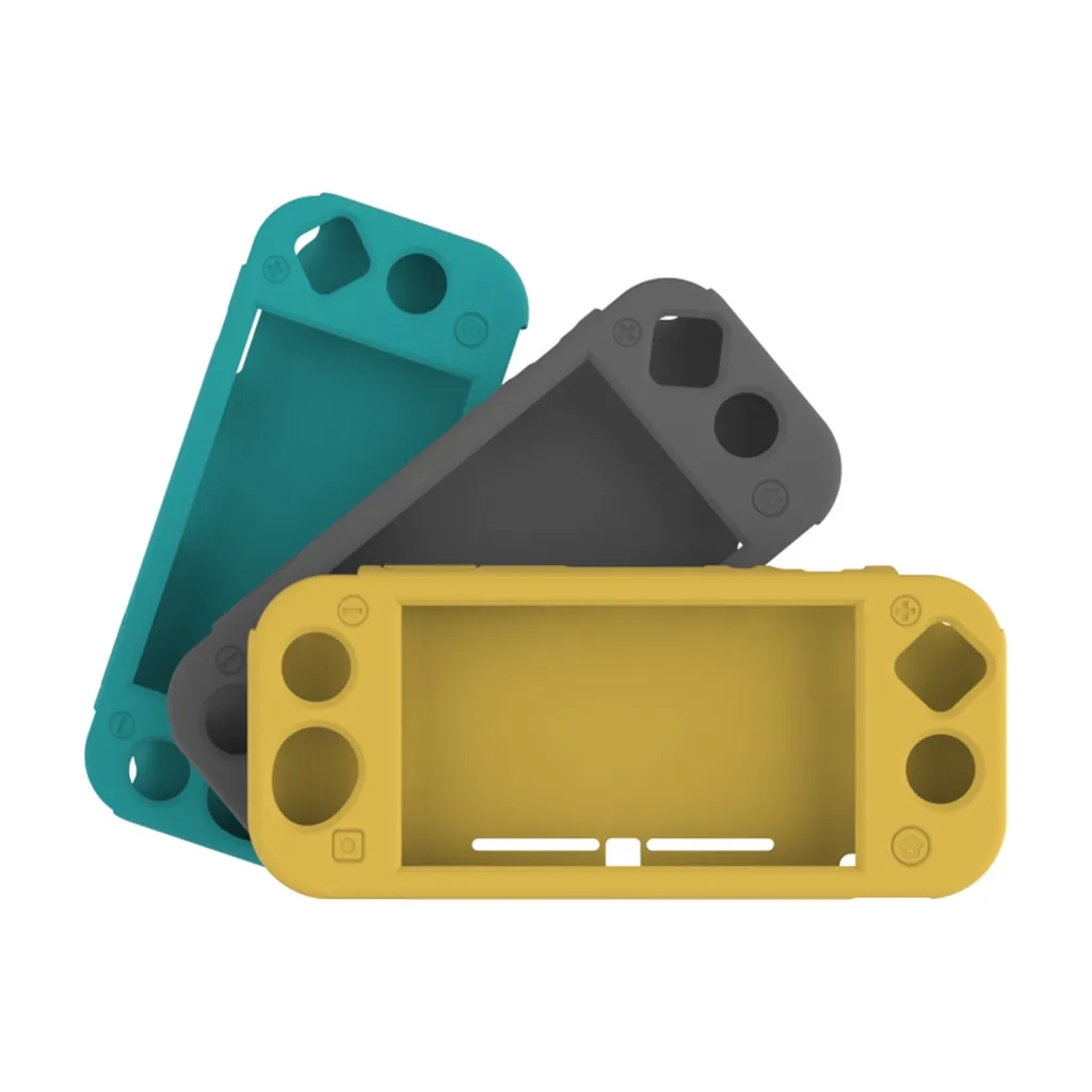 Новый силиконовый защитный чехол для Switch Lite однотонный консоли Nitendo синий черный