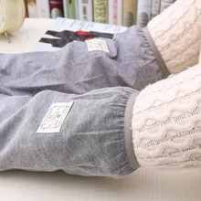 Длинный манжет из чистого хлопка для мужчин, для работы, для ежедневного использования, рукава женские, для офиса, нарукавники для взрослых, осень и зима