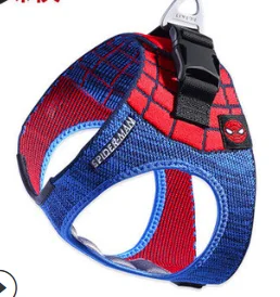 Spider-Man Марвел Летающий ткачество нагрудный ремень Взрывозащищенная шлейка для собаки жилетка для собак питомец поставки - Цвет: Spider-Man