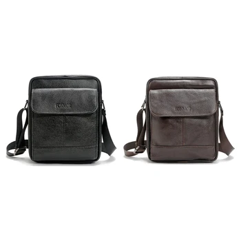 

FONMOR Business Men Messenger Bags Shoulder Bag Briefcase (Dark Brown)