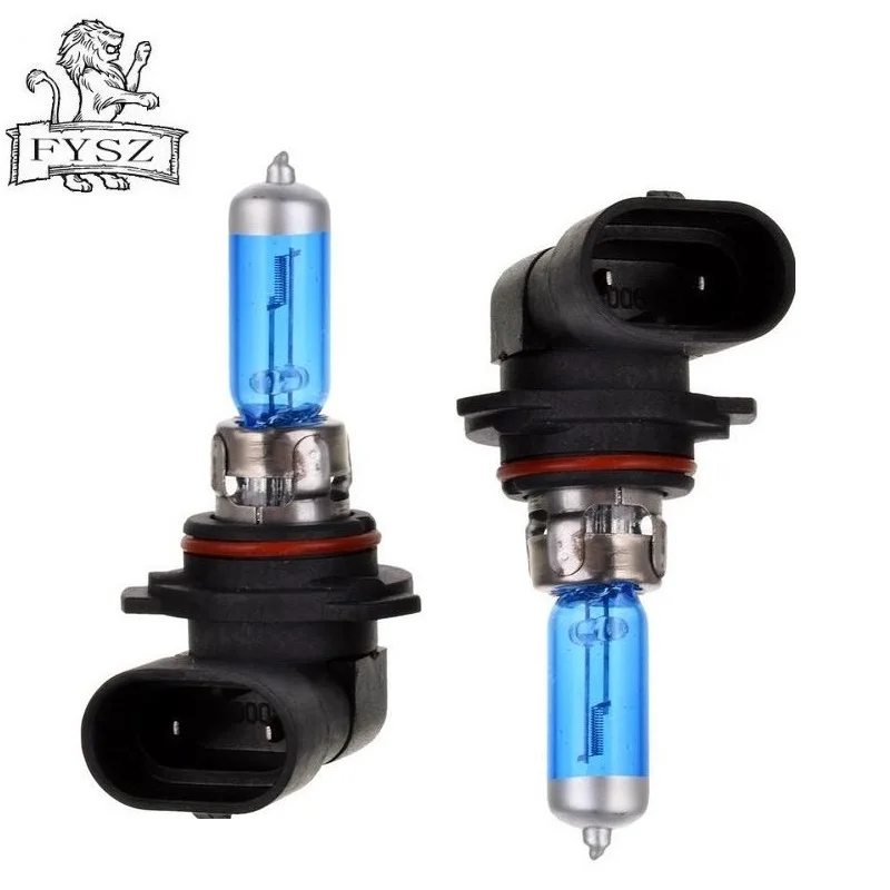 Тёплый белый 2 шт 9006 HB4 12V 55W Авто галогенные фары лампы 5000-6000K кристалл светильник ближнего света супер лампы белый светильник - Испускаемый цвет: Тёплый белый