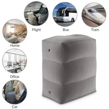 

Double Air Chamber Inflatable Foot Pad Aircraft High-speed Rail Car Three-layer Universal Foot Pad Office Travel Footrest Rest