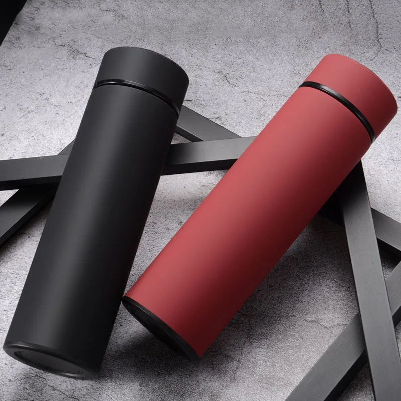 

450ML Hot Water Thermos Tea Vacuum Flask With Filter Stainless Steel 304 Sport Thermal Cup Coffee Mug Tea Bottle Office Business