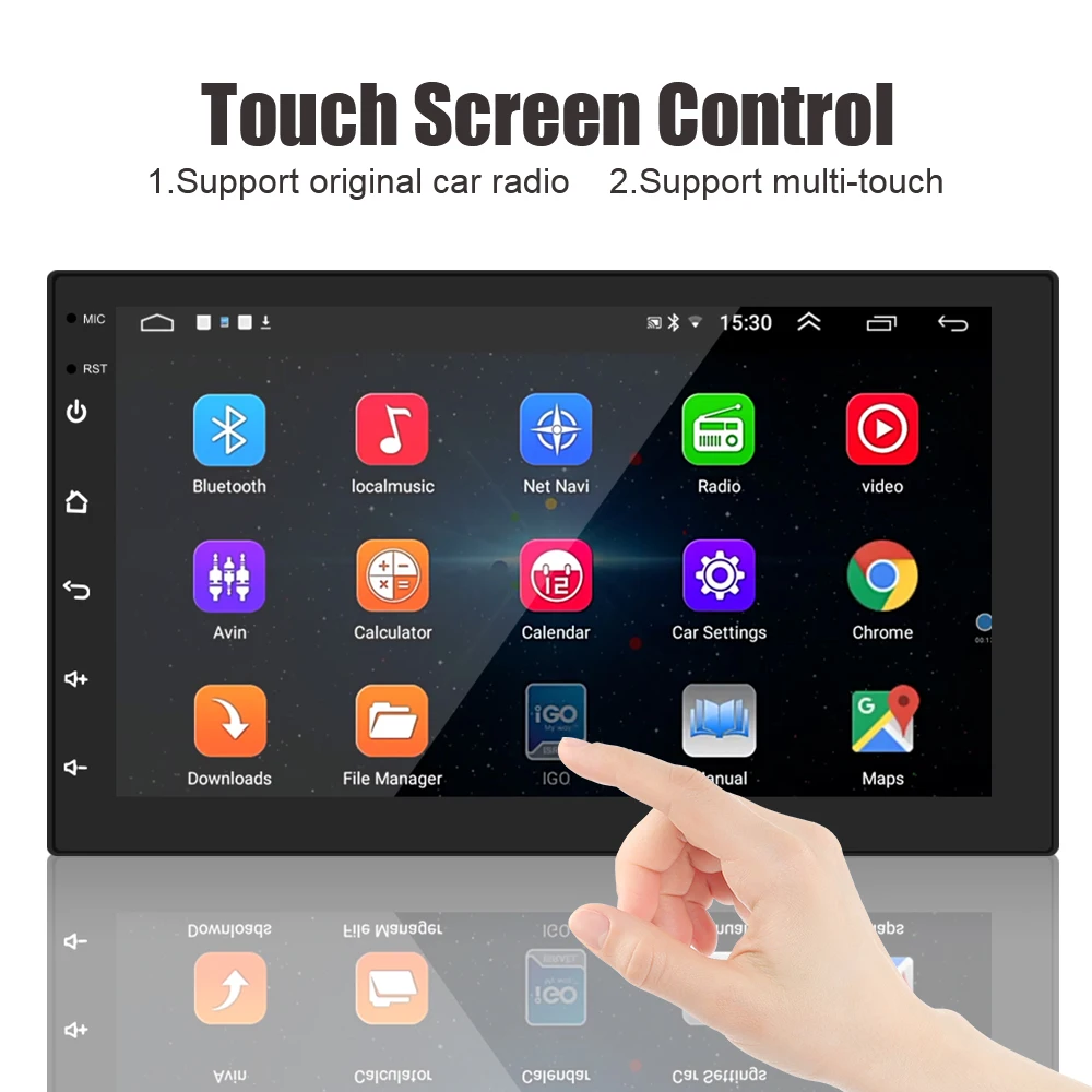 

FM Audio 2 Din GPS Navigation 1+16GB Android 10.0 Car Radio Bluetooth WiFi MP5 Video Player 7/8/9/10 Inch HD Touch Screen