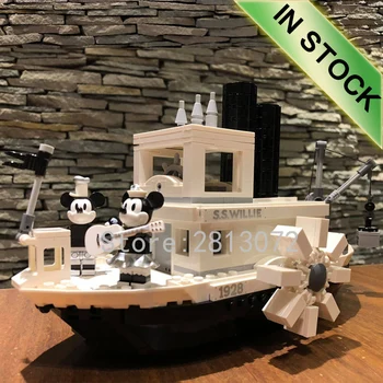 

In stock 21317 New Steamboat Willie Movie Ideas Model 841Pcs Building Blocks Bricks Kids Educational Toys Gifts 16062