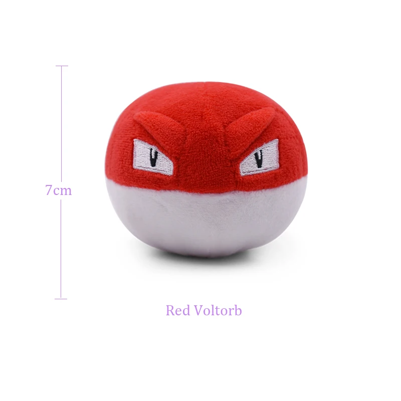 4 стиля животных мультфильм Плюшевый Peluche Dol милый Voltorb Эволюция электрод Солнце Луна плюшевые красный синий шар мягкие игрушки Мягкая кукла - Цвет: Red Voltorb