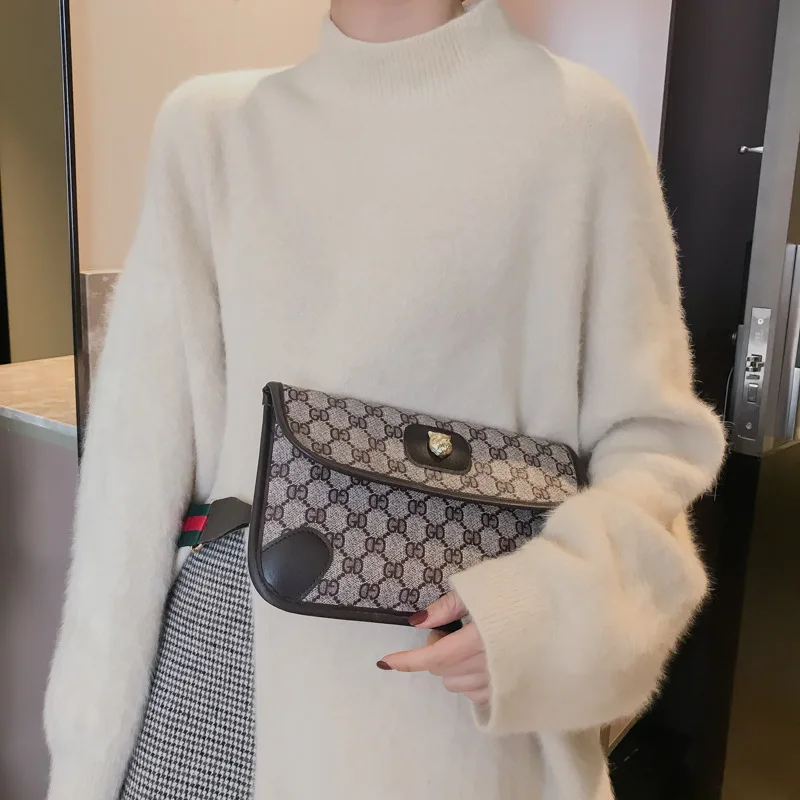 

INS Bag Women's 2019 New Style Korean-style Versatile Shoulder Bag Students Shoulder Bag Tiger Head Chest Bag Fashion Fashion Wa