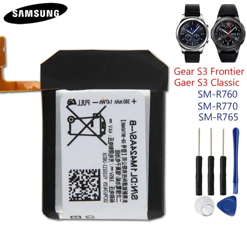 Original Battery Eb-br760abe For Samsung Gear S3 Frontier / Classic  Eb-br760a Sm-r760 Sm-r770 Sm-r765 Sm-r765s 380mah - Mobile Phone Batteries  - AliExpress