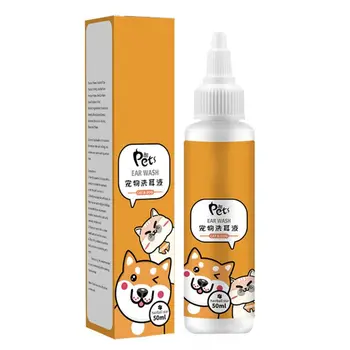 

New Cat Dog Ear Cleaner Pet Ear Drops Infections Control Kitten Ear Mites Removes Medicine Wash Ear Relieve Itching