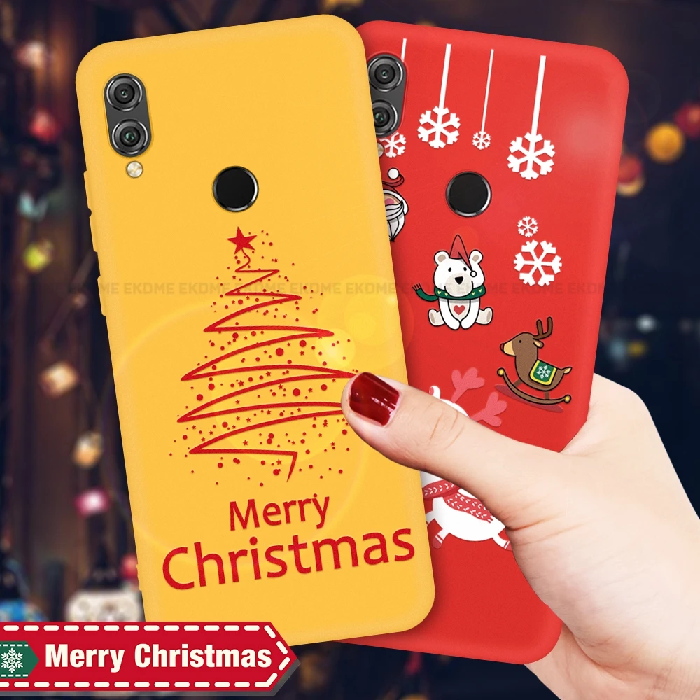 

Cartoon Cute TPU Phone Case For Huawei P20 P30 Lite Pattern Christmas Soft Silicone Cover For Huawei Honor 10 20 Lite 8X 9X Case