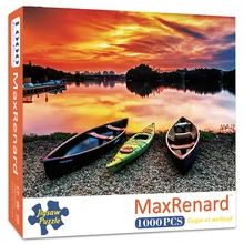 MaxRenard – puzzle pour adultes, 1000 pièces, 48x69cm, en papier, Van Gogh, peintures, image de paysage, jeux, jouets pour adultes