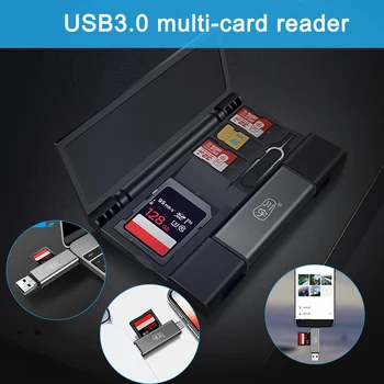 

5 In 1 Ultimate Card Reader Pocket Kit Cards Storage Multifunction Box ND998