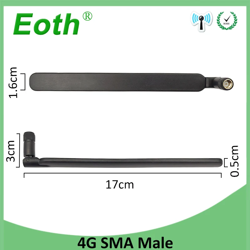 10 шт. 5dbi 4g lte антенна SMA разъем водонепроницаемый Antena внешняя антенна для huawei b593 4G LTE маршрутизатор модем повторитель