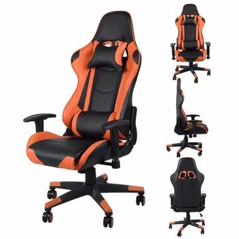 

Gaming Chair Home Office High Back Computer Chair With Headrest Lumbar Support Racing Gaming Chair
