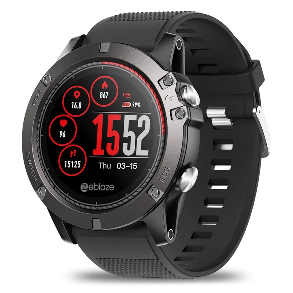 Zeblaze VIBE 3 ЭКГ Bluetooth умные часы мгновенный монитор сердечного ритма IP67