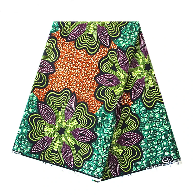 Высокое качество африканская печатная настоящая восковая ткань для вечерние платья 6 ярдов из Анкары и Нигерии настоящая голландская восковая ткань швейная ткань батик