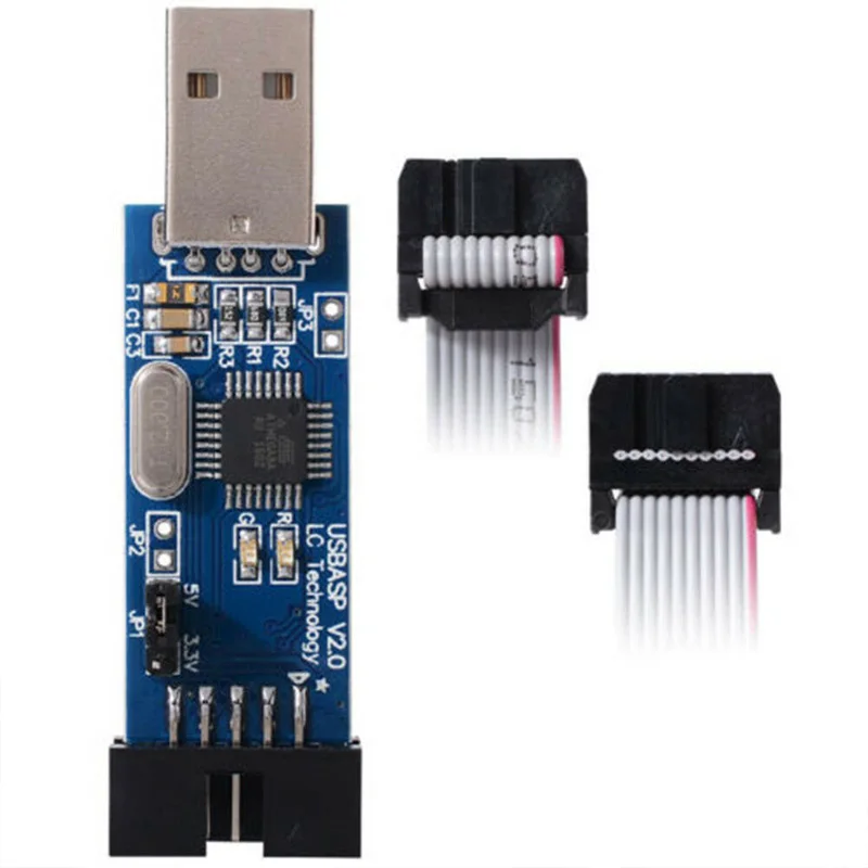 10 шт. USBASP USBISP AVR программист USB ISP USB ASP ATMEGA8 ATMEGA128 Поддержка Win7 64K