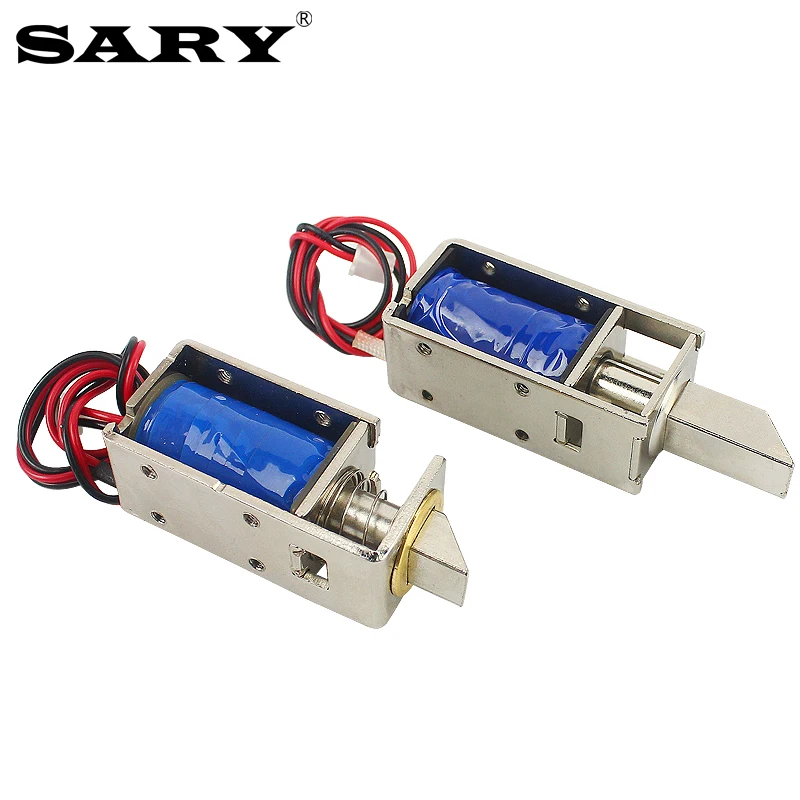 전기 제어 잠금 장치 DC12V 전자 잠금 장치 도어 잠금 장치 솔레노이드 코일 소형 전자석 자기 잠금 장치