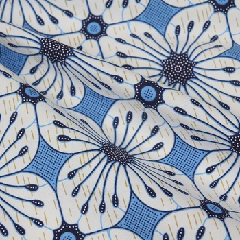 

Japanese and South Korean Style Features Square Flower Printing Fabric Handmade DIY Fabric Cotton and Linen Three Colors