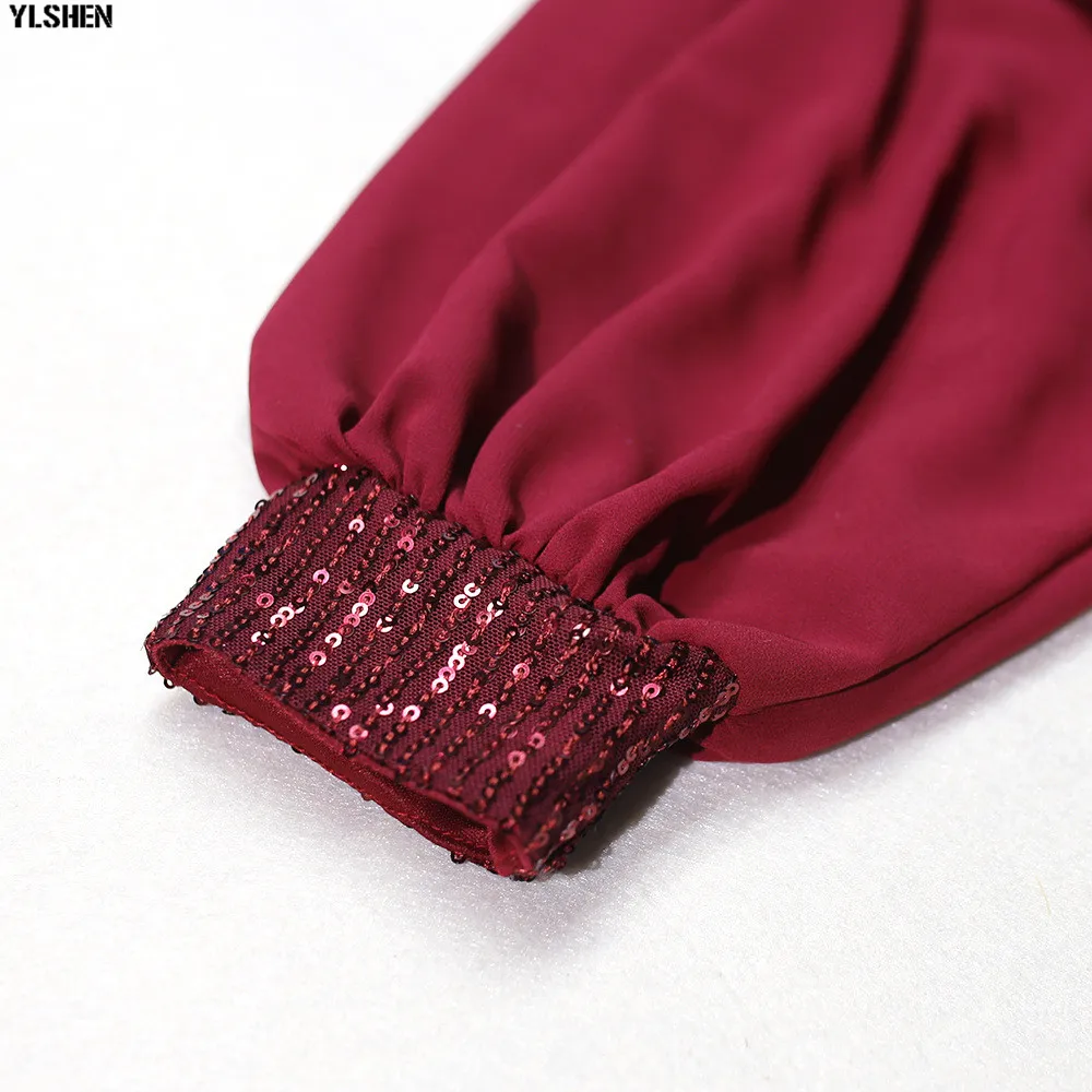 African Dresses For Women Elastic Sequins African Dress Daily Sexy Bat Sleeve Robe Party Evening Long Maxi Dress Africa Clothing 12