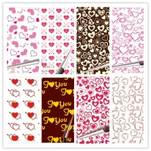 10 шт. бумага для переноса шоколада DIY выпечки съедобные украшения торта выпечки Плесень Любовь Печать переводная бумага Различные стили