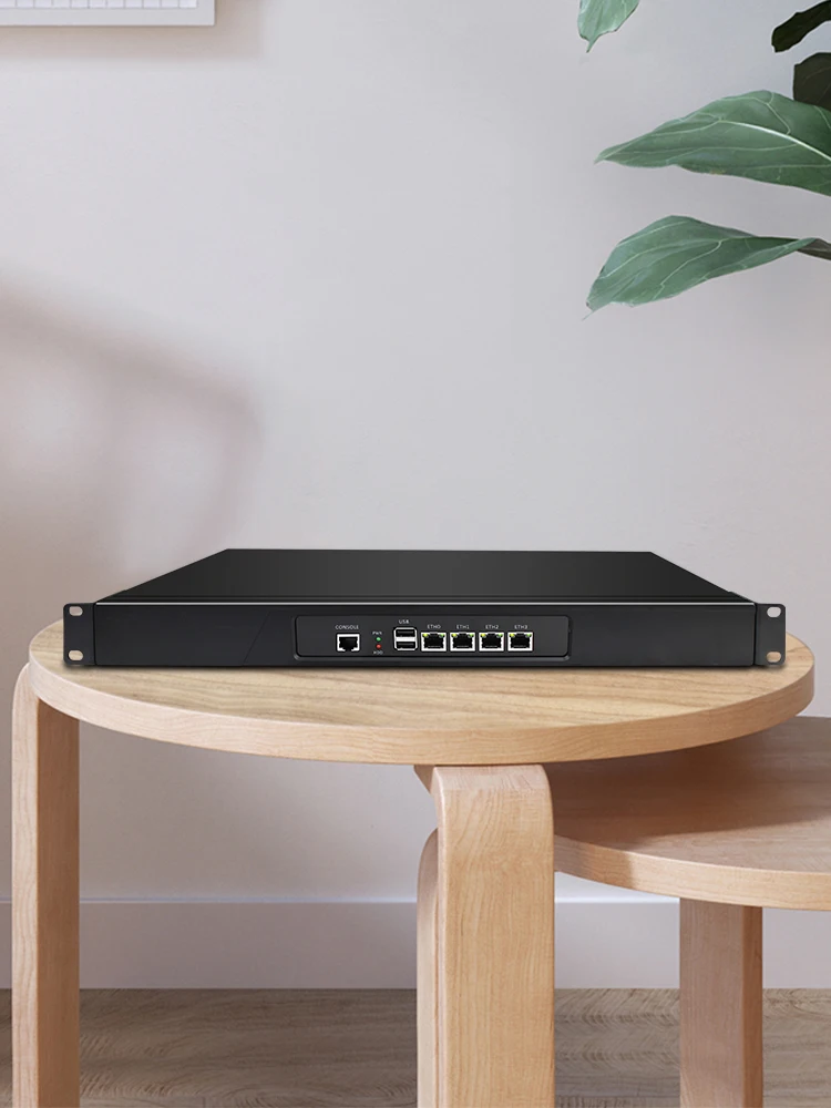 BKHD 19 inch Aluminium Alloy Soft Router Mini PC Atom D2500 Celeron J1900 CPU Pfsense Firewall Linux Window 7 8 10 Office PC