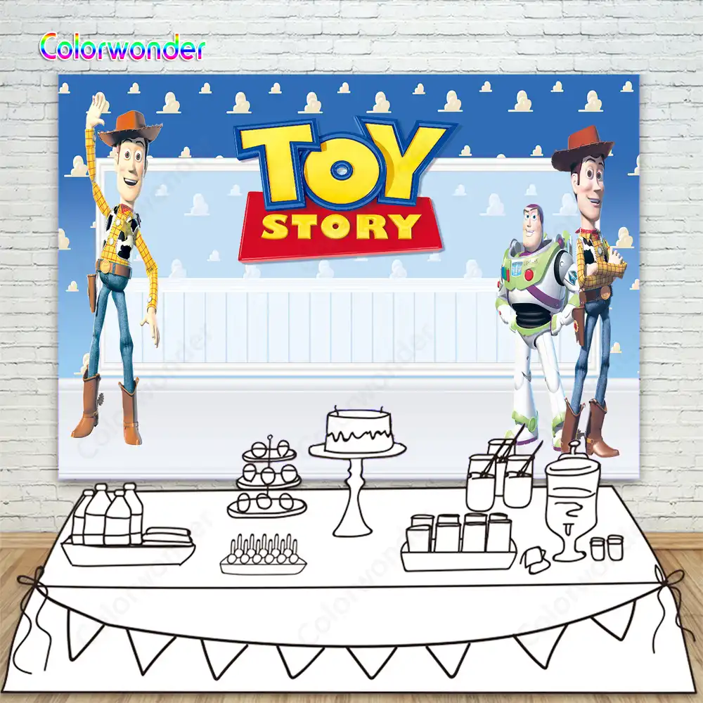 Photo Background Toy Story Cowboy Sergeant Woody And Space Ranger