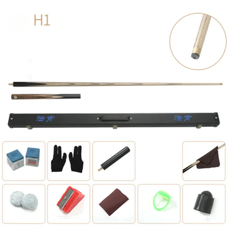 H1 Case Set C Новинка LP FA KEN модель 3/4 Кии для снукера 10 мм 11,5 мм размер наконечника 4 разных цвета чехол для снукера набор опций - Цвет: H1 Case Set C