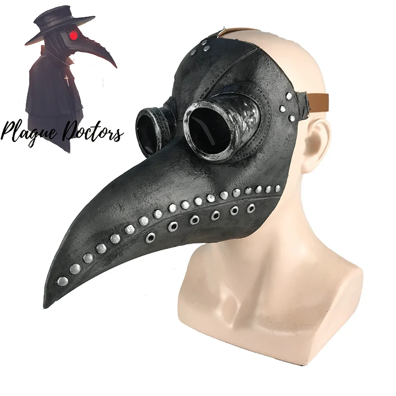 

Plague Doctor Mask Costume Steampunk Emulsion Bird Mask Halloween Plague Doctor Cosplay Masks Prop