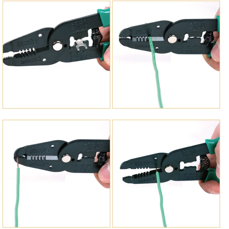 Pro'sKit 7 в 1 инструмент для зачистки проводов 8PK-3161/8PK-3162/8PK-3163 многофункциональные обжимные плоскогубцы для зачистки