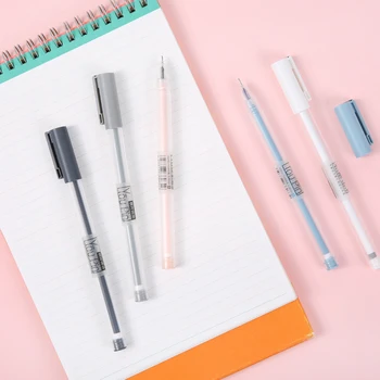 

1Pcs Cute Kawaii New Simple 0.35mm Writing Gel Pen Office School Supplies Stationery Kids Student Children Frosted Penholder