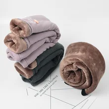 Поздно зимний жакет с хлопковой подкладкой штаны костюм из трех Слои Толстая полоса зимние Для мужчин и Для женщин детей Детские хлопковые брюки с начесом и