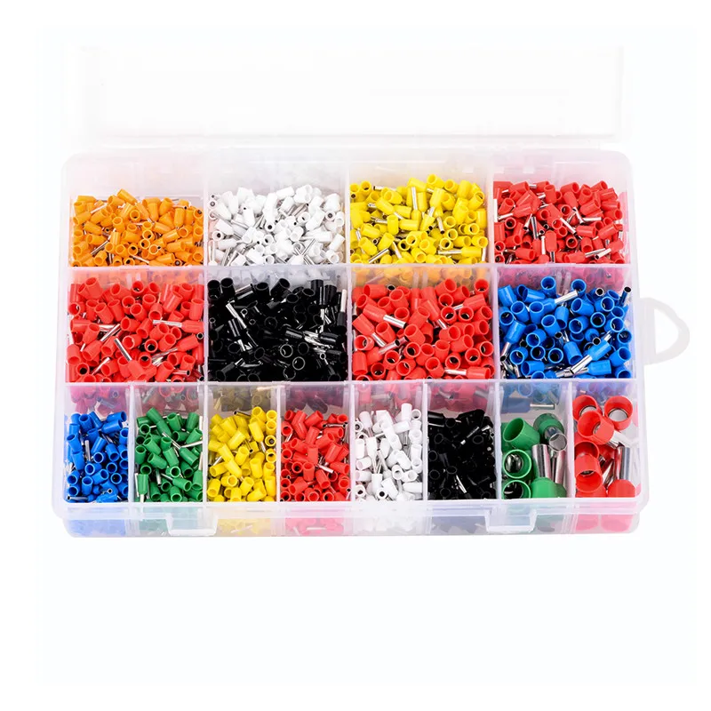 

2120PCS wire Terminals Wire Copper Crimp Connector Insulated Cord Pin End Terminals AWG22-5 Electrical Wire Connector