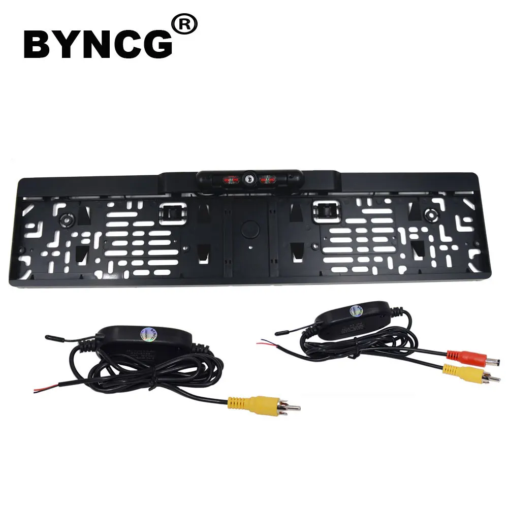 BYNCG 2019 New Arrival European Car License Plate Frame Auto Reverse Backup Rear View Camera 12LED Universal CCD Night Vision|License Plate| - AliExpress
