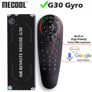 

Universal G30 2.4G Gyroscope Wireless Air Mouse 33 Keys IR Learning Smart Voice Remote Control for Android TV Box TV vs G10 G20