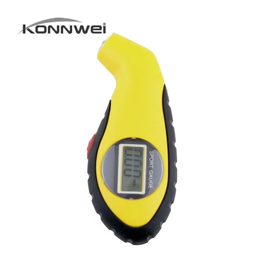 LCD Digital Tire Tyre Air Pressure Gauge Meter Tester Barometers Tool For Auto Car Motorcycle with Blue Backlight