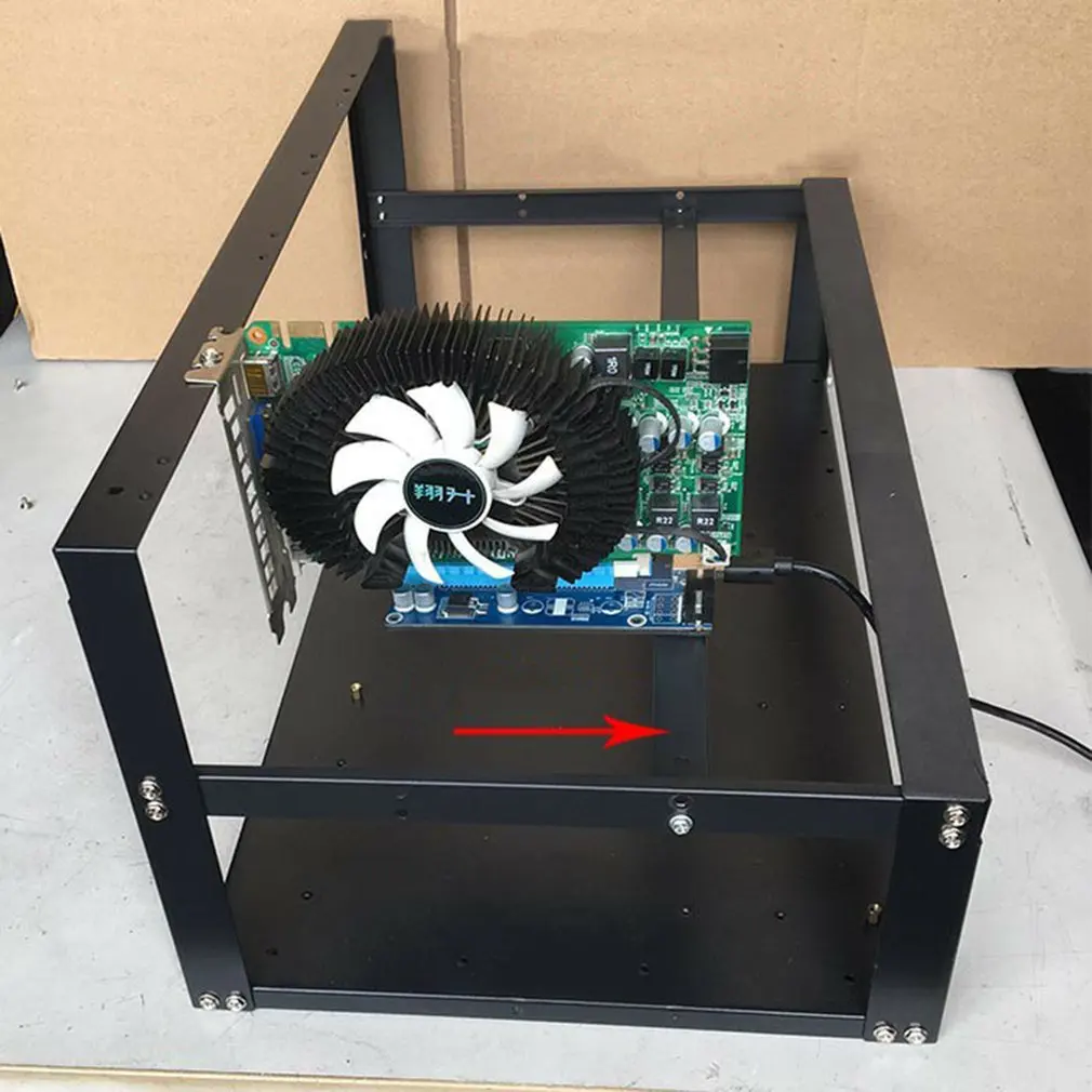 Stackable Open Mining Rig Frame  ETH/ETC/ZEC Ether ׼ 6/8 GPU Crypto Coin Bitcoin Rack  ű