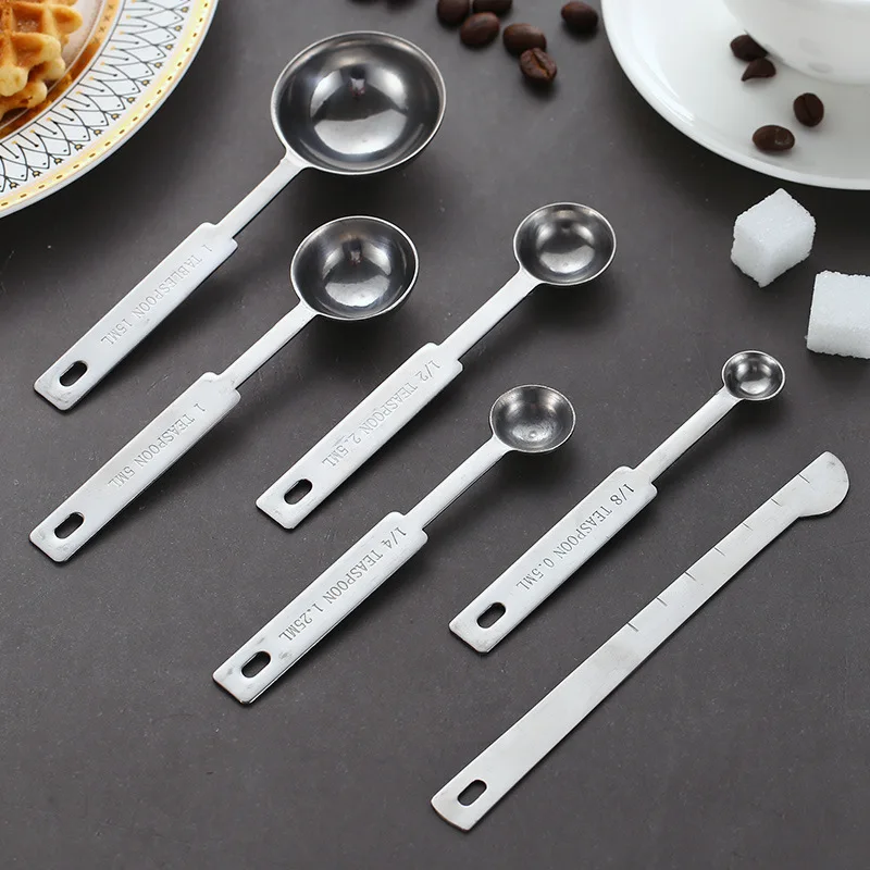 Upors 8/10pcs Stainless Steel Measuring Cups And Spoons Set Deluxe