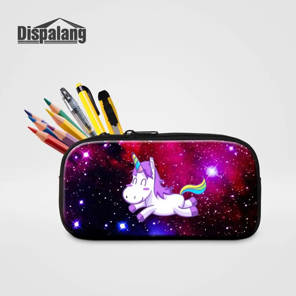 Pencil Case27 Модный чехол для карандашей с рисунком единорога для девушек, для студентов, маленькая коробка для ручек на молнии, женские милые косметички для путешествий, женский макияж - Цвет: Pencil Case27
