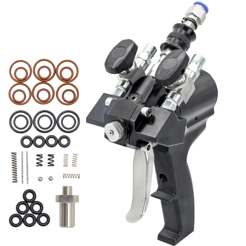 Polyurethane Foam Spray Gun P2 Air Purge PU Foaming Injection AB Two