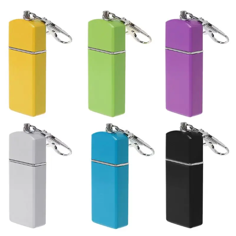 

New Design Portable Mini Pocket Ashtray Windproof Cases Key-chain Outdoor Smoking Accessory For Sale