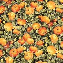 45X110 см, Корейская импортная черная хлопковая ткань с тыквой для девочек, домашняя Наволочка на подушку, украшение на Хэллоуин, DIY-BK766